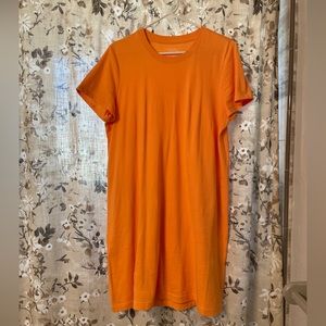 Orange Tee Shirt Dress